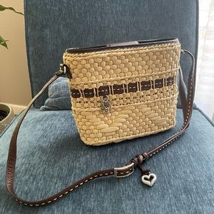 Brighton raffia purse
